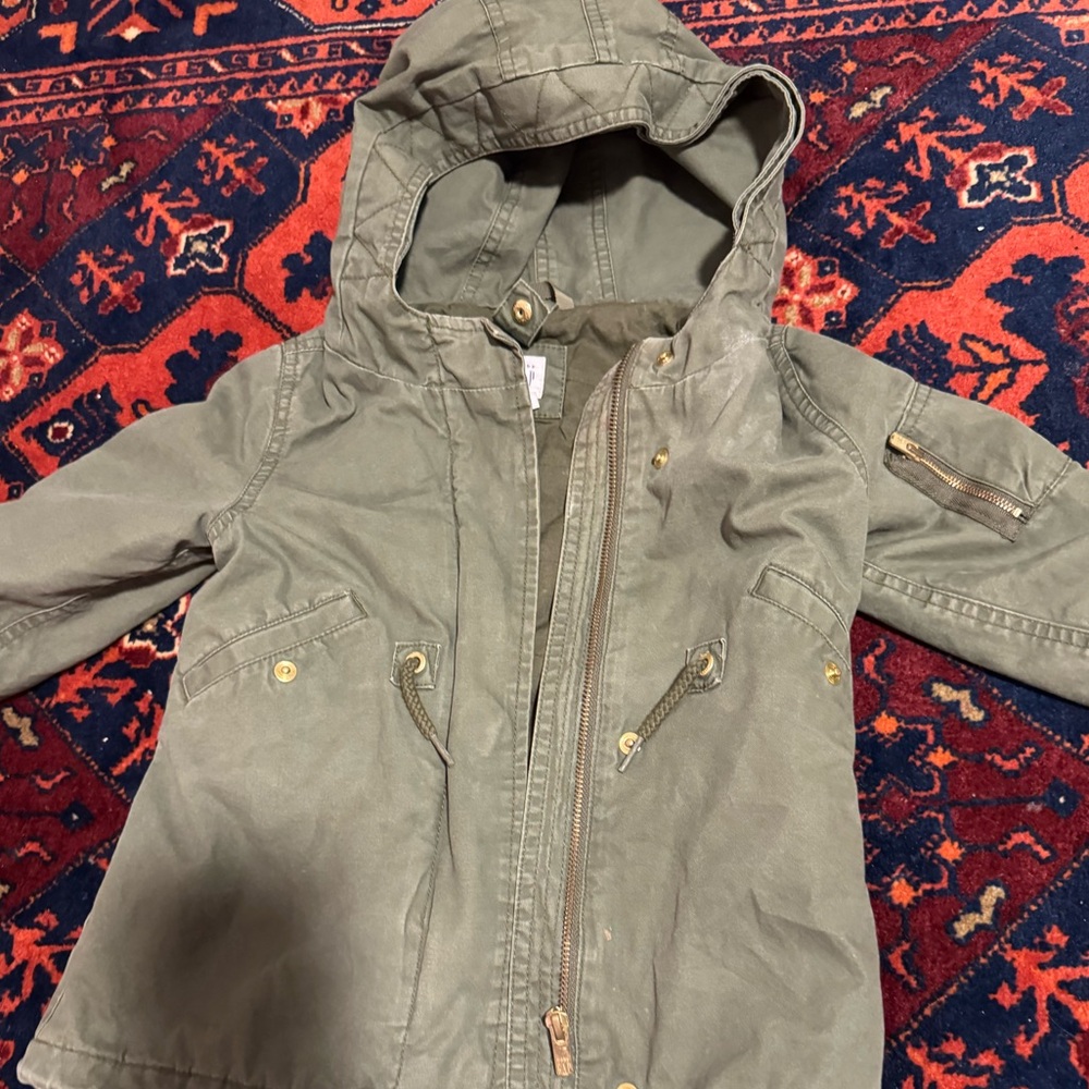 GAP Kids Khaki Hooded Jacket
